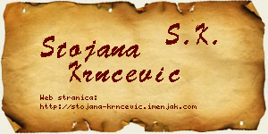 Stojana Krnčević vizit kartica